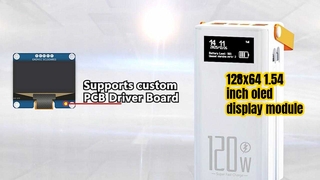 128*64 1.54 นิ้วโมดูลจอแสดงผล OLED