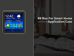 480x480 หน้าจอสัมผัส LCD TFT IPS ขนาด 4 นิ้ว ทรงสี่เหลี่ยม พร้อมเอฟเฟกต์สีดำทั้งหมด สำหรับ Smart Home 86 Box