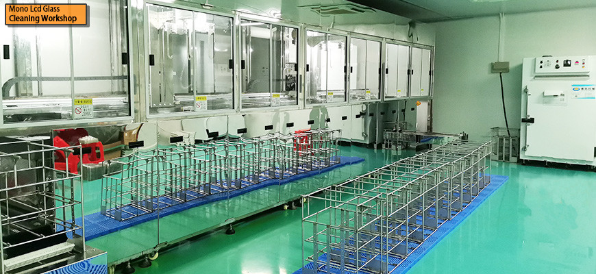 โรงงานทําความสะอาดกระจก mono LCD