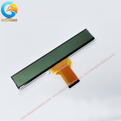 Transflective TN Monochrome LCD Display 4.8V Operating Voltage With Red Backlight