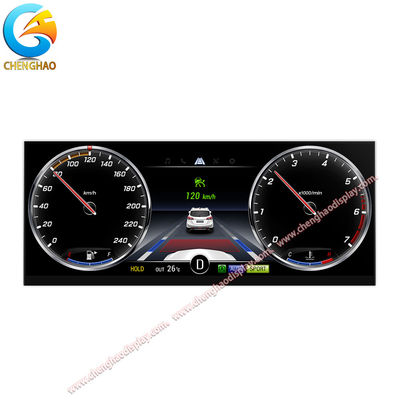 High Resolution 12.3 Inch Long Strip Display with 1920x720 Pixels and 16M Colors