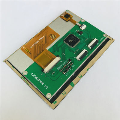 OEM 4.3 Inch Capacitive 250cd CTP Touch Screen LCD Monitor IC GT91