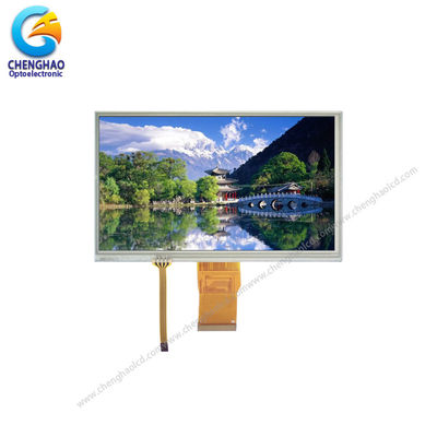 หน้าจอสัมผัสแบบต้านทาน 7 นิ้ว 1024X600 จุด หน้าจอ LCD TFT Temp Wide