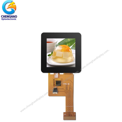 RGB 320x320 หน้าจอสัมผัส LCD ขนาดเล็ก 1.54 นิ้ว พร้อม 4 เส้น 8 บิต SPI