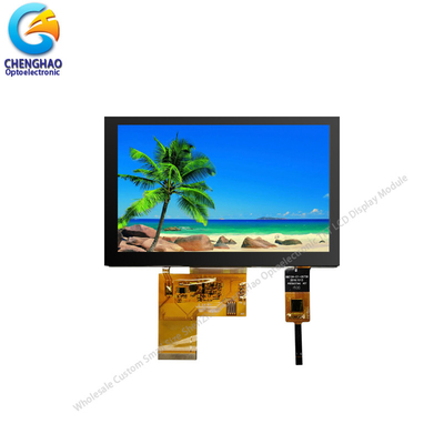 5.0 นิ้ว จอแสดงสี 800x480 40pin TFT LCD จอสัมผัสความจุ