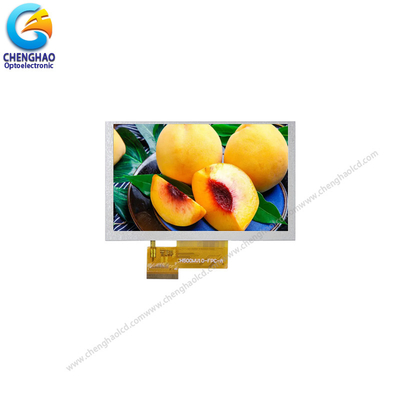 ความสูง 5 นิ้ว ความสว่างจอ LCD สี 800x480 1200 Nits โมดูลจอ LCD 40pin