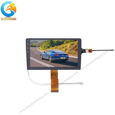 หน้าจอจอรถยนต์ 9 นิ้ว 60pin LVDS 1280*720dots TFT LCD Display