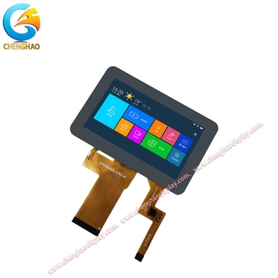 24 บิต ปานกลาง RGB 4.3 นิ้ว LCD Display 480x272 พิกเซล 50pin TFT LCD Display