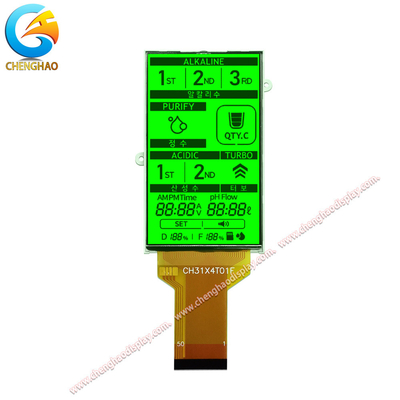 50 ปิน โมโนครอม LCD Panel FPC 1/4 Duty 1/3 Bias Drive Method ด้วยแสงเขียว