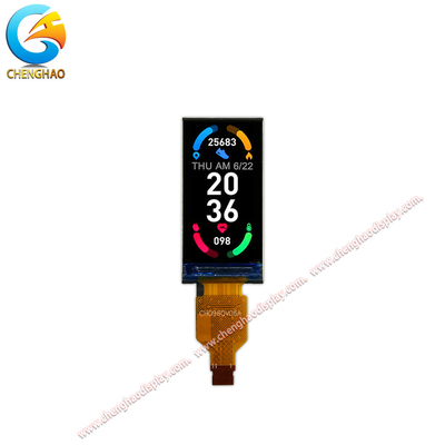 0.96 นิ้ว IPS TFT LCD Display ความละเอียด 80x160 กับ FPC 11pin
