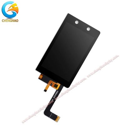 ST7701 Driver IC 500 Cd/M2 4.3 นิ้ว IPS TFT LCD Display สําหรับแอปพลิเคชั่นแผ่นสัมผัส