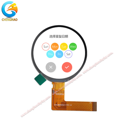 1.8 นิ้ว 25 pin IPS LCD Panel With 360 * 360 จุดความละเอียดสําหรับ Bcaklight 4 PCs ขาว LED