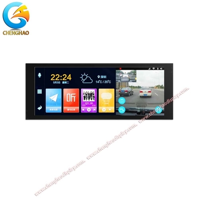 6.86 นิ้ว TFT LCD หน้าจอสัมผัสขนาด 16M สี 1280*480 พิกเซล