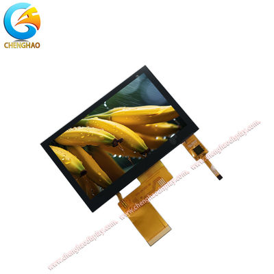 4.3 นิ้ว IPS LCD Display Wide Viewing Angle TFT LCD Capacitive Touchscreen พร้อมอินเตอร์เฟซ RGB ปานกลางขนาน 24 บิต และอินเตอร์เฟสพานล์สัมผัส