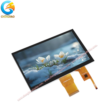 IPS TFT Display หน้าจอสัมผัส 7 นิ้ว 1024x600 พิกเซล RGB Color LCD Panel