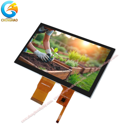 OEM หน้าจอสัมผัส 7 นิ้ว RGB 1024 * 600 IPS TFT แผ่นจอ LCD
