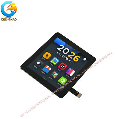 จอแสดงผลหน้าจอสัมผัส LCD สี่เหลี่ยม 480x480 ขนาด 4 นิ้ว IPS TFT สำหรับกล่อง 86