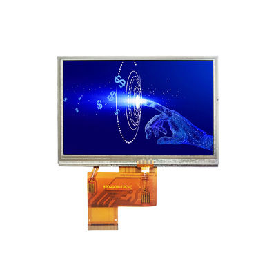 250nit 480x272 โมดูลจอจอจอ LCD RGB 40 Pin 4.3 นิ้ว