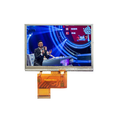 RTP 4.3in หน้าจอสัมผัส LCD ขนาดเล็ก RGB 250cd / M2 โมดูลจอ LCD