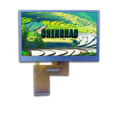 4.3in 800x272 หน้าจอสัมผัส LCD ขนาดเล็ก IPS สีดํา RGB