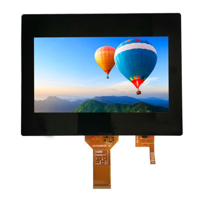 850cd/m2 TFT LCD หน้าจอสัมผัสความจุ 800x480 CTP I2C Tft Lcd Module 7