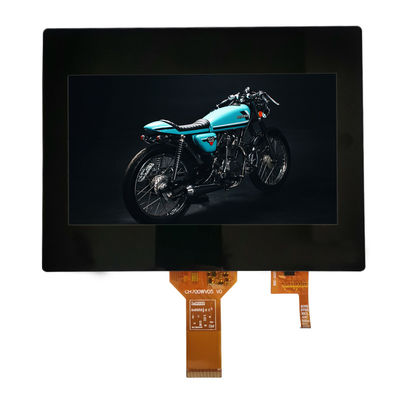 FPC 850cd/M2 TFT LCD หน้าจอสัมผัสขนาดจุ 800x480 ไฟหลัง LED ขาว