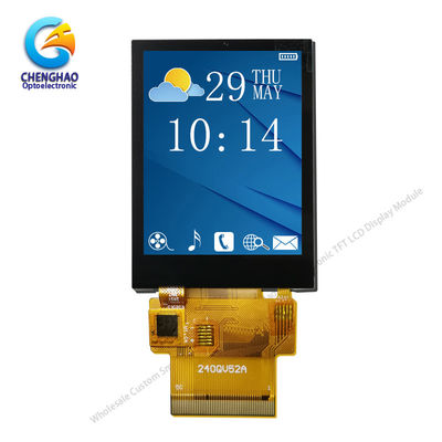 CH240QV52A-CT TFT LCD หน้าจอสัมผัสความจุ ISO9001 2.4 นิ้ว Spi Mcu
