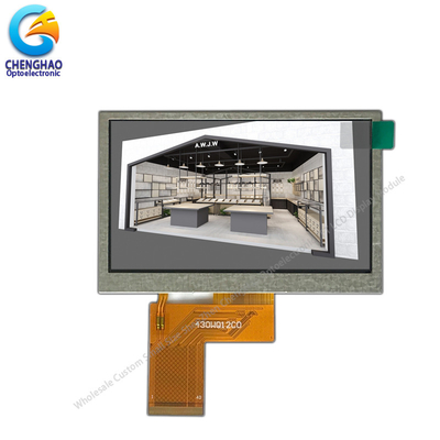 4.3inch 300Nits สี TFT LCD Screen Monitor โมดูลจอ