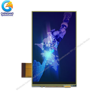 SPI Industrial LCD Display Monitor สายส่ง 24 บิต RGB 300cd/m2