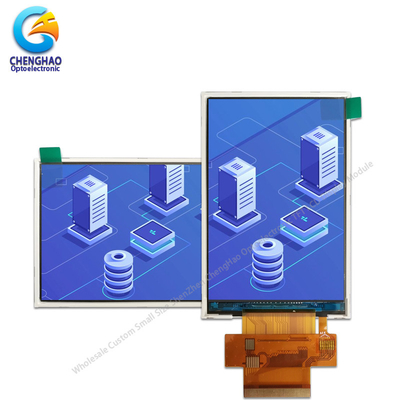 I80 ระบบอุตสาหกรรม TFT Display ฟรีฮาโลเจน 3.5 นิ้ว 18 บิต CTP FPC