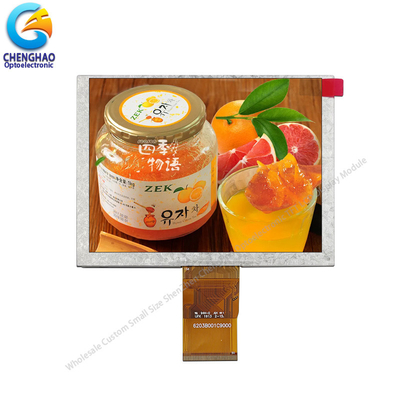5.0 นิ้ว สี TFT LCD Display 50 Pin 24 บิต อินเตอร์เฟซ RGB ปานกลาง