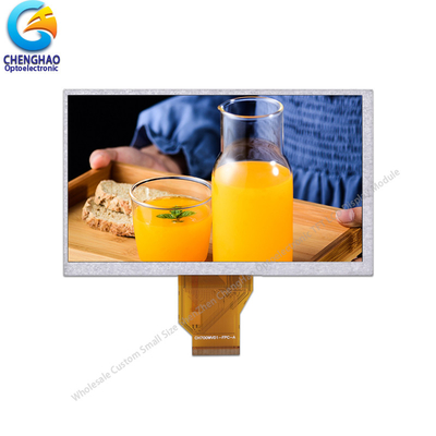 260 Cd/M2 ชุดจอ LCD ขนาด 7 นิ้ว 800X480 พิกเซล อินเตอร์เฟส RGB 24 บิต