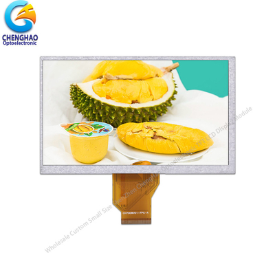 24 บิต RGB TFT LCD Color Monitor 7'' 800X480 ความละเอียด LCD Screen Display Assembly